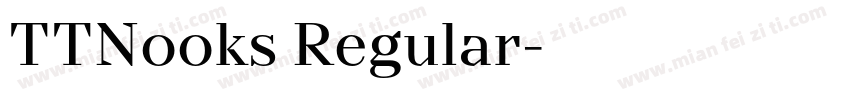TTNooks Regular字体转换
